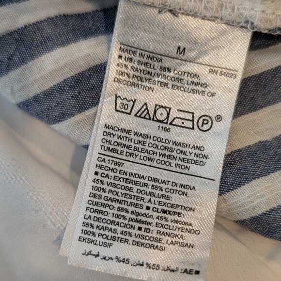 Old Navy Blue and White Striped Bohemian Dress - Picture 7 of 7